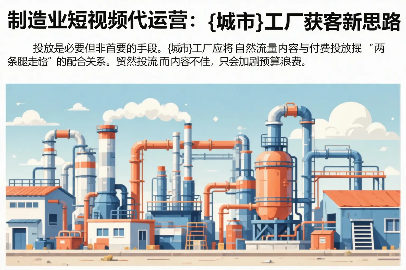 制造业短视频代运营:广昌工厂获客新思路